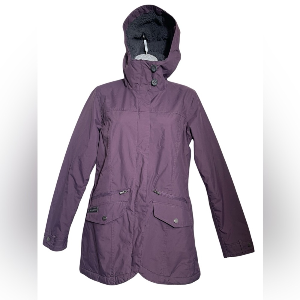 Columbia coat size Small purple hooded (removable) winter snow coat PERFECT 💜